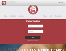 Tablet Screenshot of lusitaniabank.com